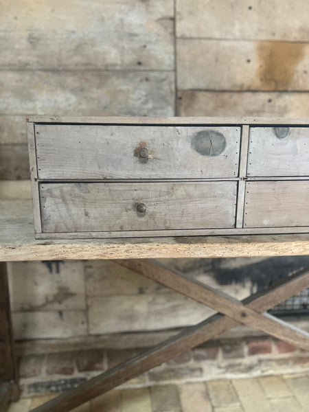 Vintage French Bank of Drawers