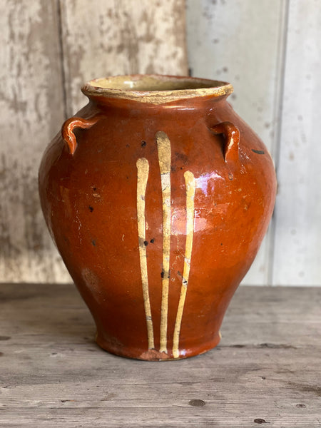 Rustic Glazed Earthenware Pot