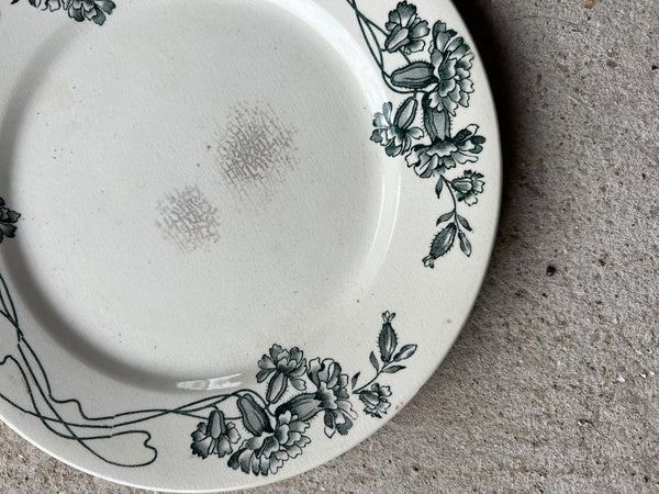 Antique French Transferware Plate