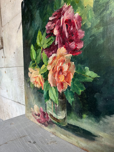 Floral Oil on Board