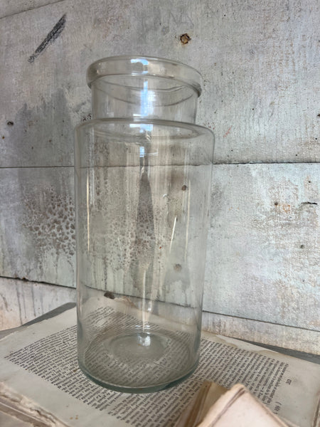 French Vintage Glass Preserves Jar