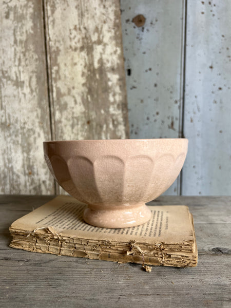 Large French Vintage Pink Cafe au Lait