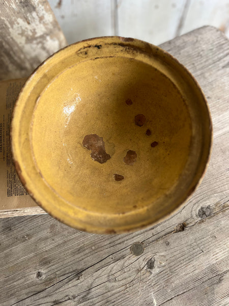 Antique Earthenware Bowl from Provence