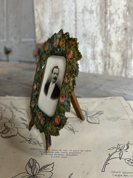 French Antique Hand Painted Frame