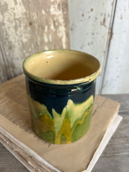 Antique Mixed Colour Savoie Confiture Pot