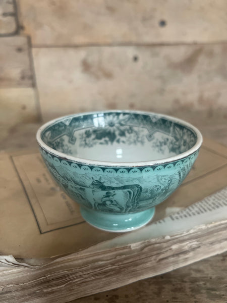 Rustic French Farmyard Cafe au Lait bowl