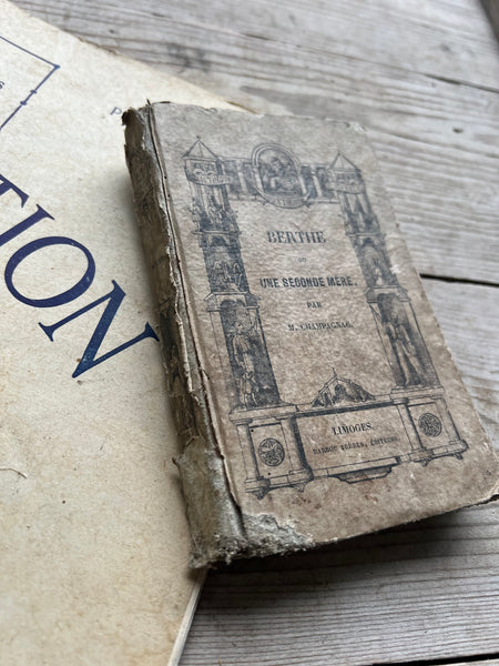Antique Rustic French Book