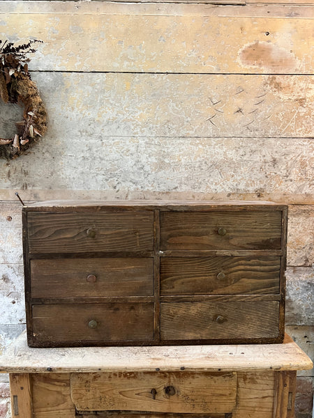 Vintage French Bank of Drawers