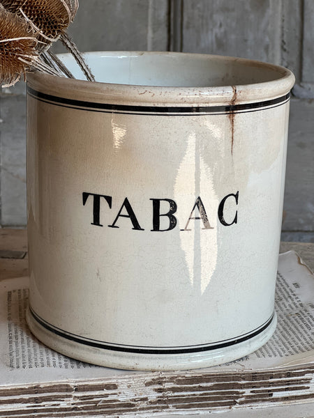 Antique Tabac Crazed Pot