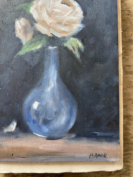 Beautiful French Floral Oil Painting