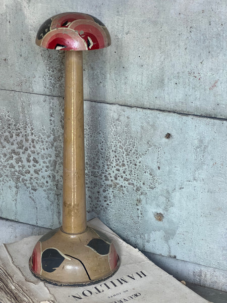Pink vintage Hand Painted Hat Stand