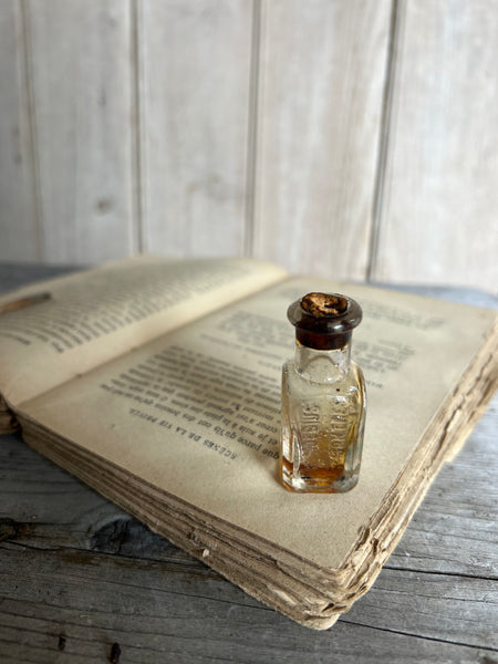 Vintage Mini Glass Branded Bottle