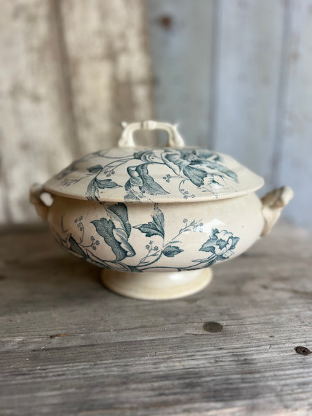 French Transferware Lidded Souperie