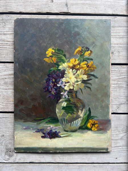 Floral Oil on Board
