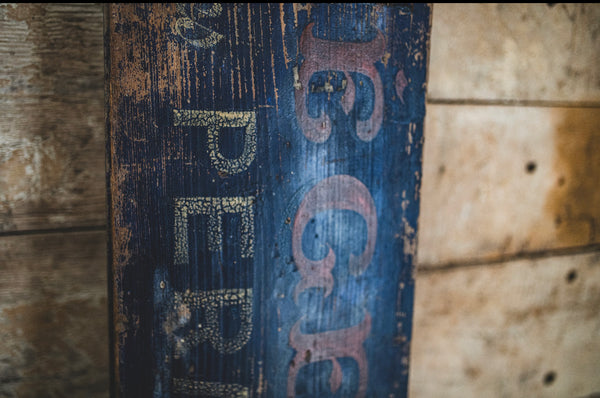 French Antique Head Office Sign