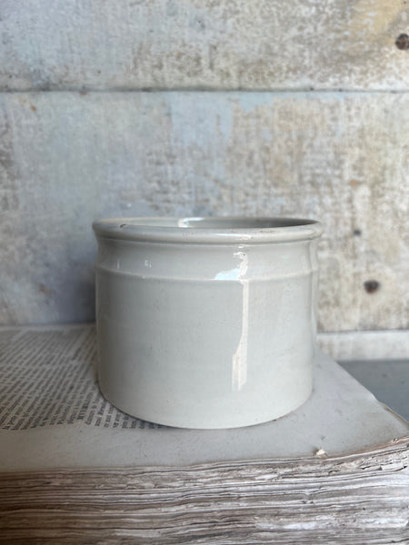 Small French Creil Et Montereau Antique Pot