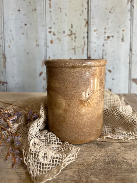 Beautifully Aged Crazed Confiture Pot