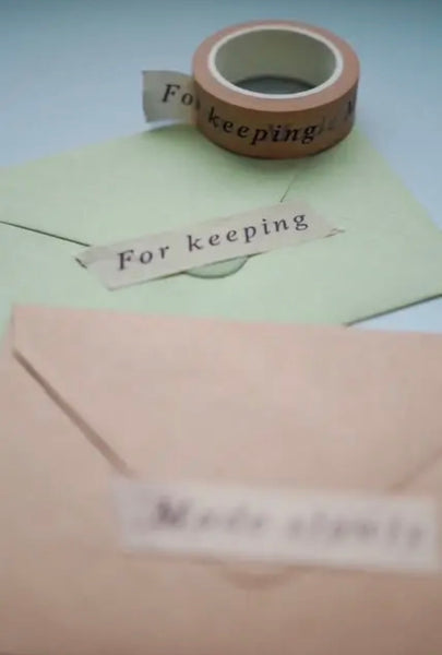 Journalling Washi Tape - For Keeping Made Slowly