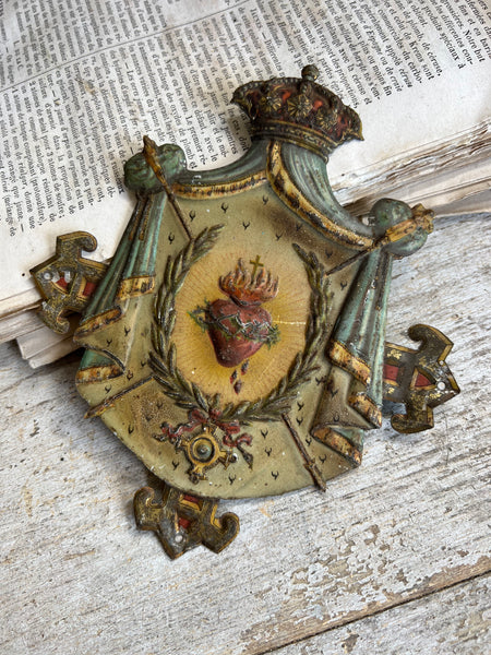 Vintage French Sacred Heart Momento