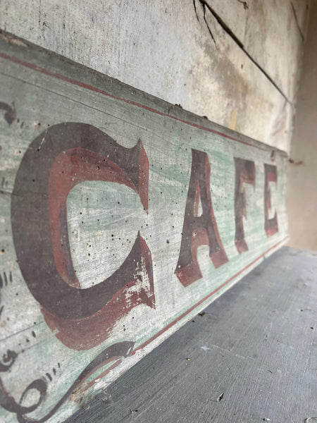 Antique French Cafe Sign