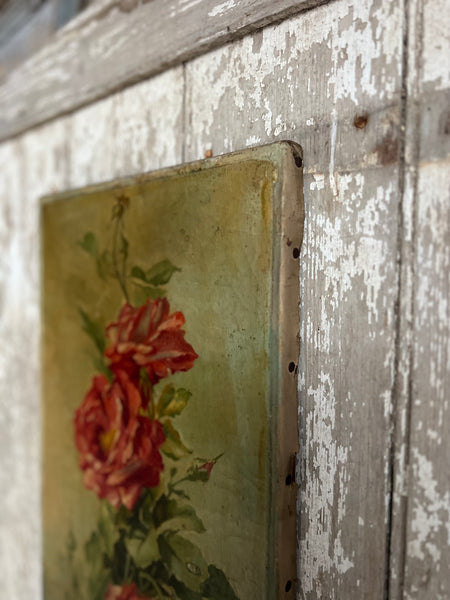 French Floral Oil on Canvas