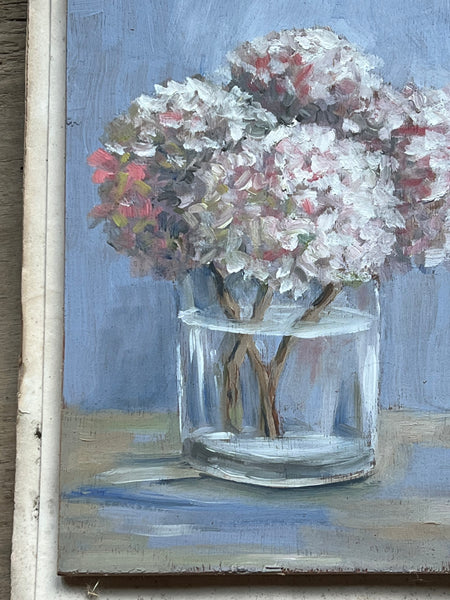 Beautiful French Floral Oil Painting Hydrangeas