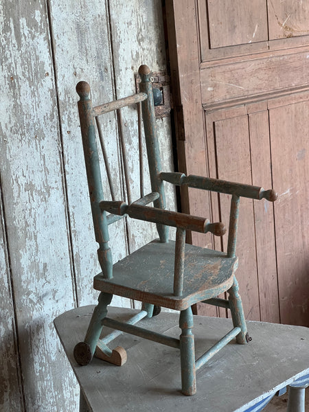 Vintage Chippy Paint Small Seat