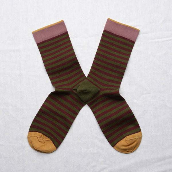 Bonne Maison Cypress Striped Socks