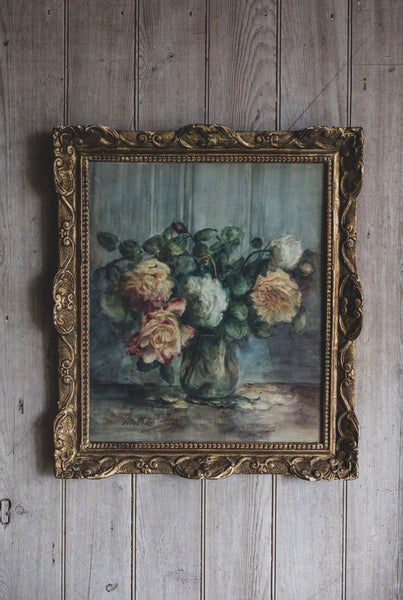 1918 Stunning Vintage Framed Watercolour Painting