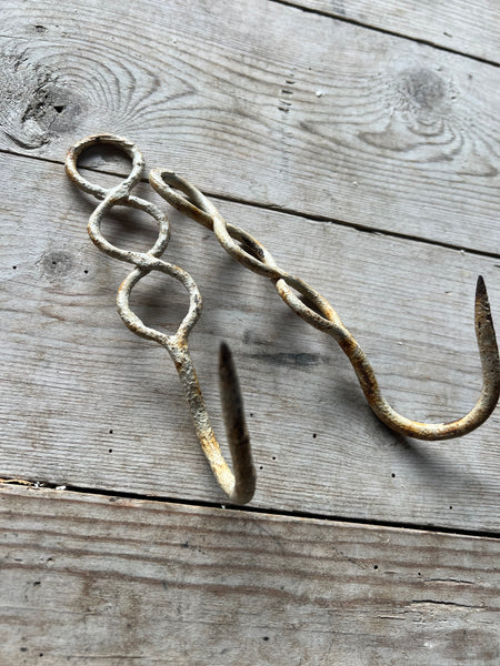 Pair of French Vintage Hooks