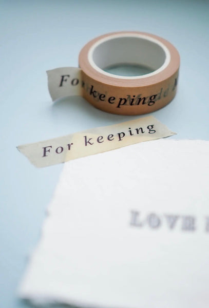 Journalling Washi Tape - For Keeping Made Slowly