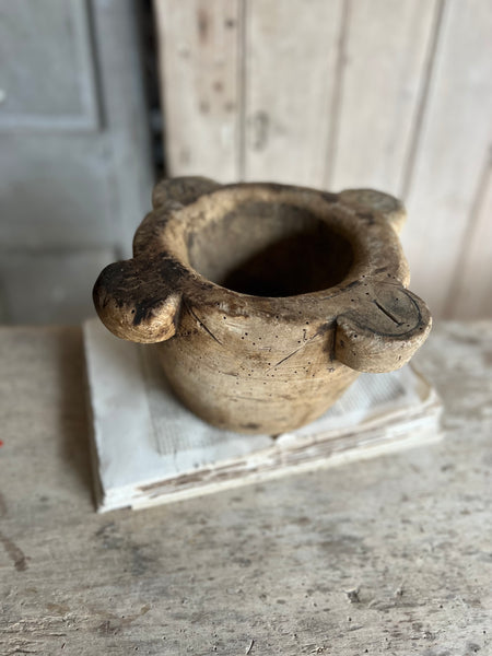 Antique Wooden Mortar 1846