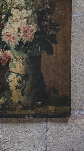 Antique Gontier Floral Paintings 1898