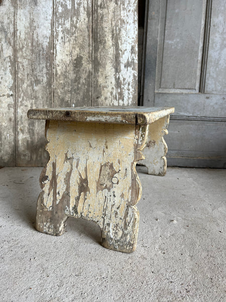 Large Vintage French Stool