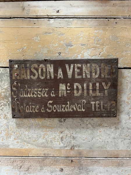 Vintage House for Sale Sign