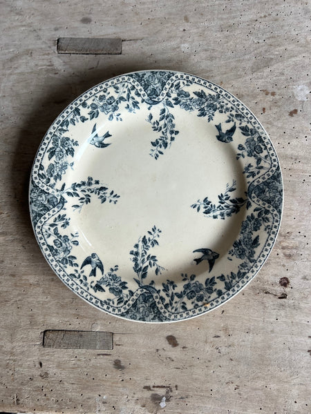 Terre De Fer Porcelain Birds Plate