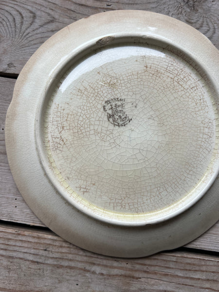 Vintage Terre De Fer Strawberry Plate