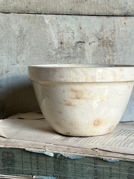 Heavily Crazed Pudding Bowl