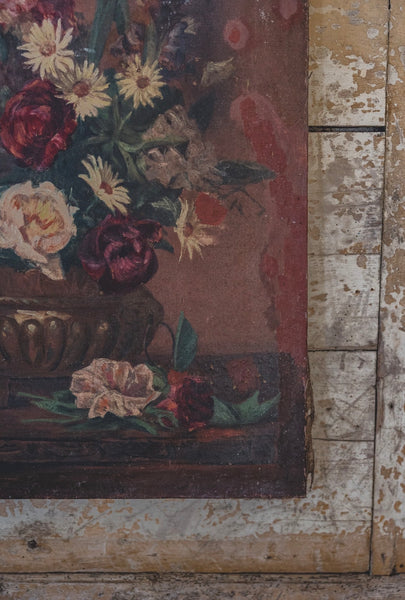 Rustic French Floral Painting