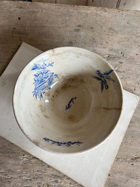 French Buttery Transferware Bowl