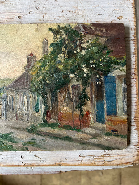 French Farmhouse Oil on Board