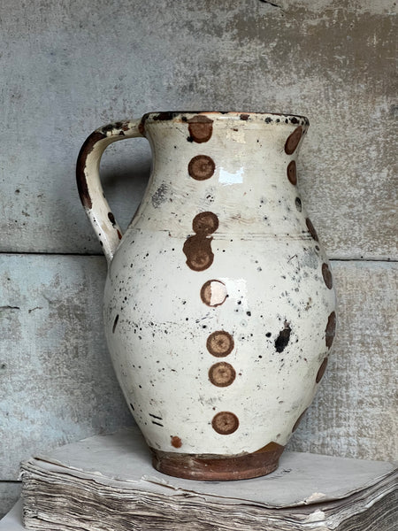 Antique Stunning Spotted Pot