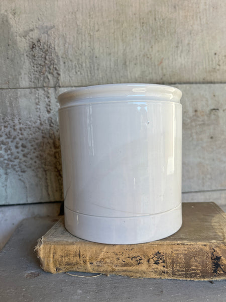 Vintage Creil Montereau French Confiture Pot