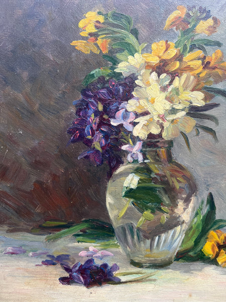 Floral Oil on Board