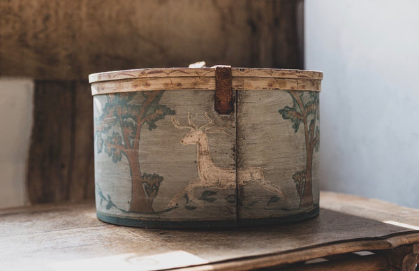 French Antique Hat Box