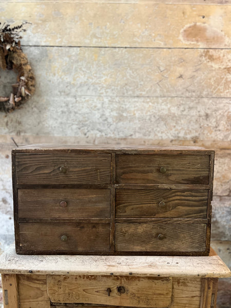 Vintage French Bank of Drawers