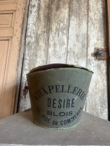 French Vintage Branded Hat Box