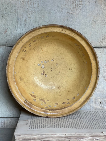 Antique Medium Earthenware Bowl from Provence