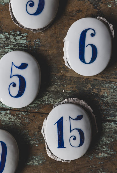 Antique Ceramic Numbers
