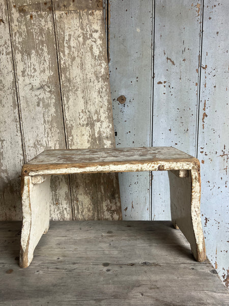 Large Vintage French Stool